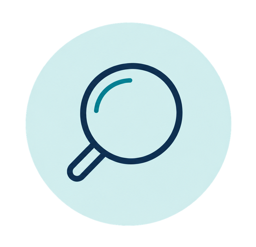 Knee osteoarthritis diagnosis and assessment icon